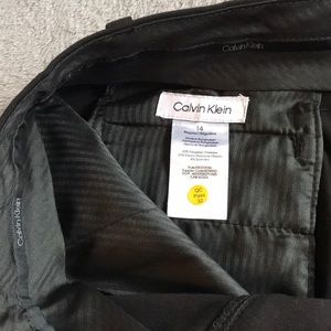 Calvin Klein Boys Dress Pant Black Sz 14 Regular fit 28 1/2” inseam